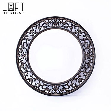 Versatile Reflective Statement Mirror - LOFT Design 3D model image 1 