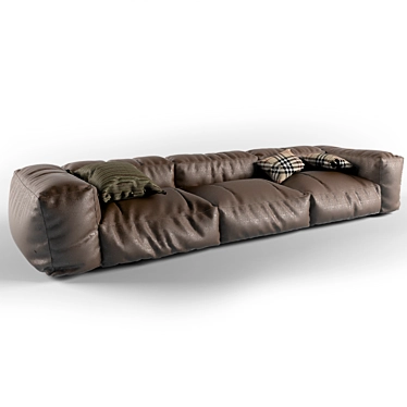 Elegant Italian Henge S-Perla Sofa 3D model image 1 