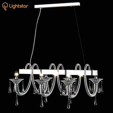 Elegant Corno Lightstar Pendant 3D model image 1 