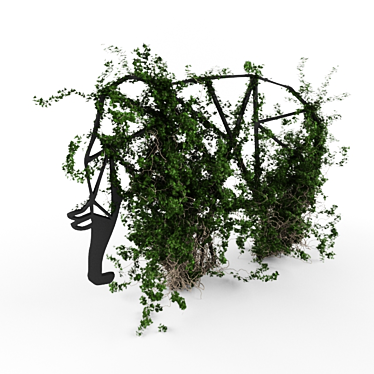 Ivory Ivy Elephant Hedge 3D model image 1 
