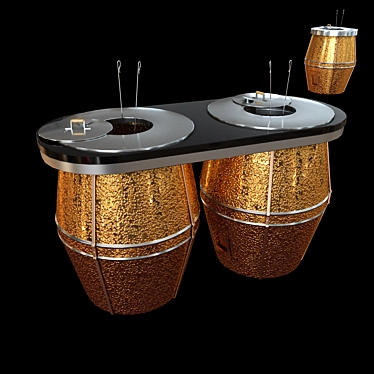 Copper Showstopper Tandoor 3D model image 1 