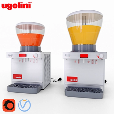 UGOLINI A12/A19 Juice Dispensers (SET) - Refreshing Fruit Juice Cooling and Dispensing System 3D model image 1 