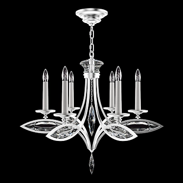 Marquise Platinized Chandelier, 843540-12 3D model image 1 