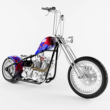 Vibrant Vray-Ready 3D Chopper 3D model image 1 