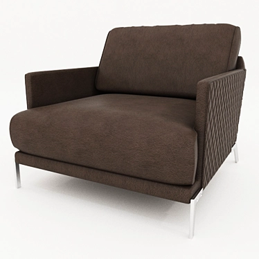 Gorini CHANEL Armchair: Sleek, Stylish, Comfortable 3D model image 1 
