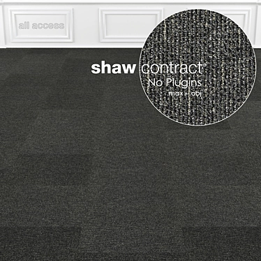 Shaw All Access Portal Carpet Tiles 3D model image 1 
