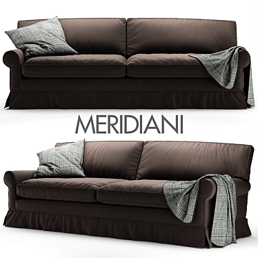 Elegant Conny Sofa by Meridiani 3D model image 1 