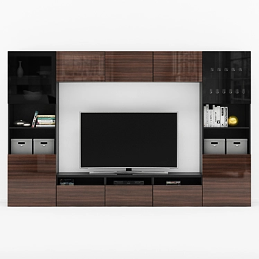 Sleek Ikea BESTA TV Stand 3D model image 1 