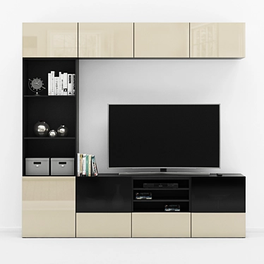 IKEA Besta TV Stand - Sleek and Modern Entertainment Center 3D model image 1 