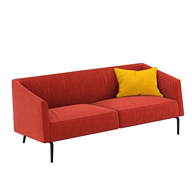 Sleek Kaiwa Lema Sofa: Luxury in Matteo Nunziati Design 3D model image 1 