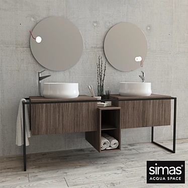 Simas FM2 Vanity Sink 3D model image 1 