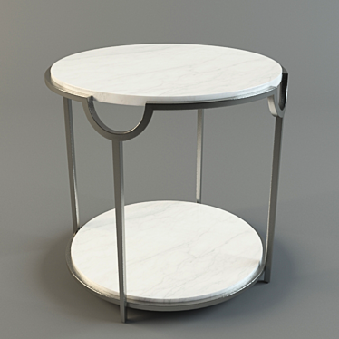 Elegant Oval Side Table: Bernhardt Morello 3D model image 1 