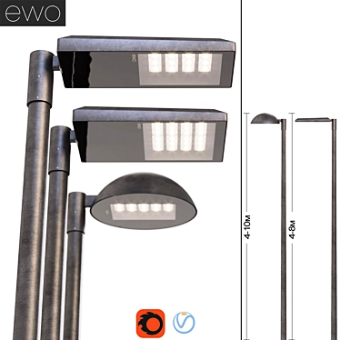 EWO Streetlights: Illuminate with Style 3D model image 1 