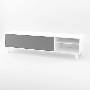 Minimalist TV Stand: Vray Materials 3D model image 1 