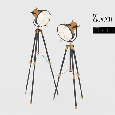 Modern Zoom Lucea Floor Lamp 3D model image 1 