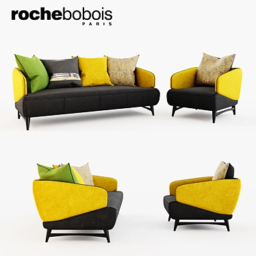 Roche Bobois Aries seat sofa &amp; armchair