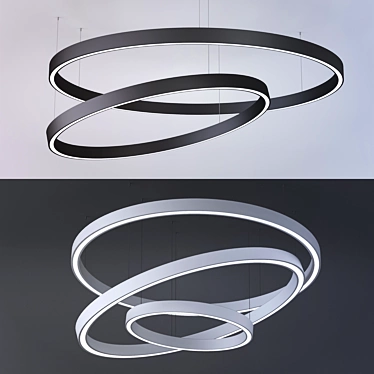 X-CIRCULE LED Fixtures: High-Quality Lighting for 4K Renders 3D model image 1 