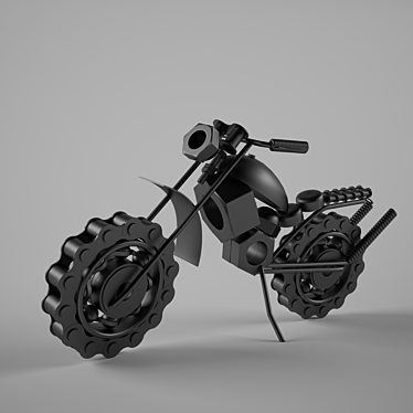 Metallic Motorcycle Masterpiece 3D model image 1 