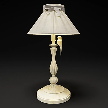 Elegant Corona Table Lamp 3D model image 1 