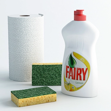 Essential Cleaning Kit 3D model image 1 