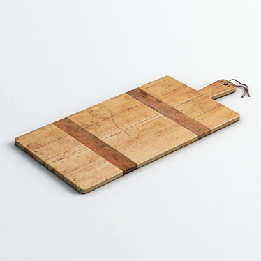 Sleek Bamboo Cutting Board 3D model image 1 