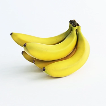 Realistic Banana 3D Model 3D model image 1 