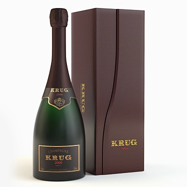 Elegant Champagne Gift Set 3D model image 1 