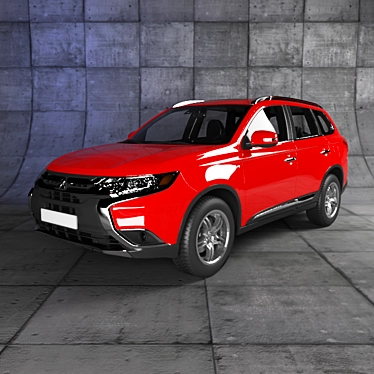 Mitsubishi Outlander: Powerful and Versatile 3D model image 1 