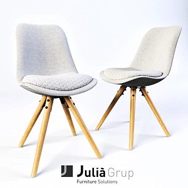 Ralf Chair: Compact and Comfortable 3D model image 1 