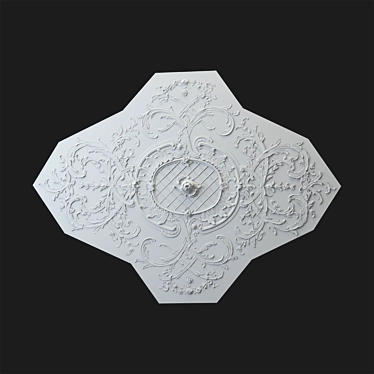 Title: Gypsum Rosette Embellishment 3D model image 1 