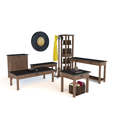 Channing Modular Set: Stylishly Versatile Furniture for Any Space 3D model image 1 