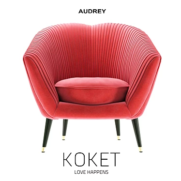 Luxe Audrey Chair: Elegance Redefined 3D model image 1 