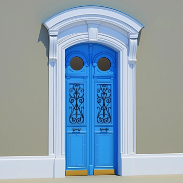 Elegant Entryway Door 3D model image 1 