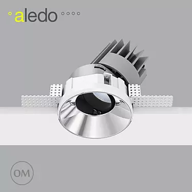 Aledo PLUS 100: Modular Round Turnable LED Light 3D model image 1 
