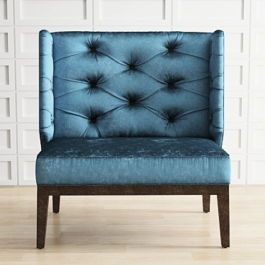 Zaza Tufted-Back Chair: Luxurious Elegance for Any Space 3D model image 1 