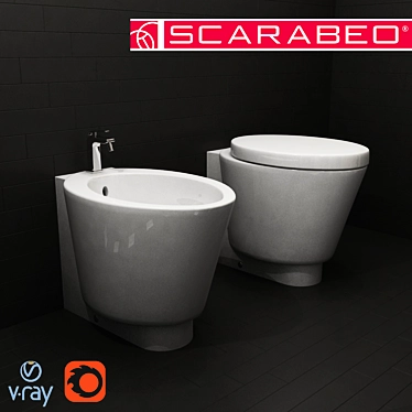 Scarabeo Ceramiche Wish: Elegant Ceramic Basins 3D model image 1 