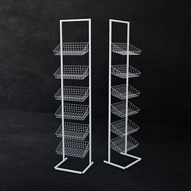 Versatile Mesh Rack: 1900*400*350 3D model image 1 