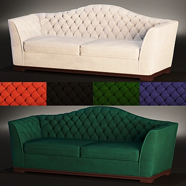 Luxury Asnaghi Sofa 3D model image 1 