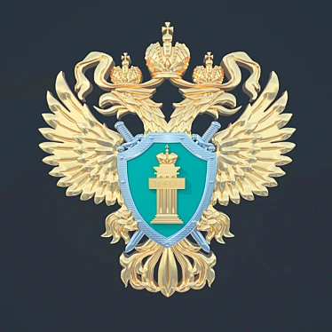Russian Prosecutor's Coat of Arms 3D model image 1 