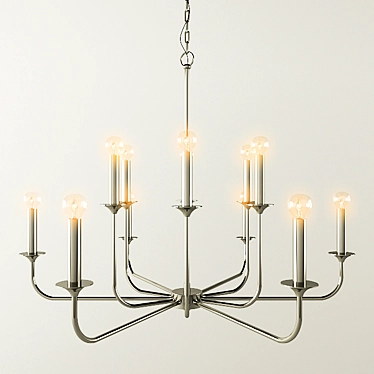 Translucent Elegance: Breck Chandelier 3D model image 1 