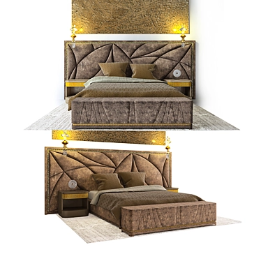 Sicis Casanova Bed Set 3D model image 1 