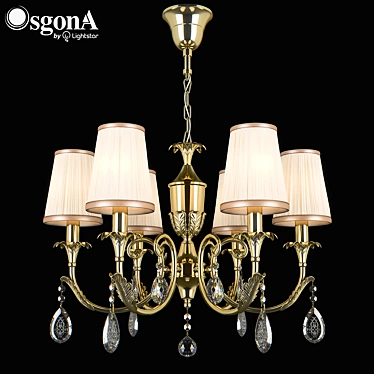 Modern Crystal Pendant Chandelier 3D model image 1 