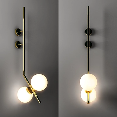 Elegant Wall Light by Mobilfresno 3D model image 1 