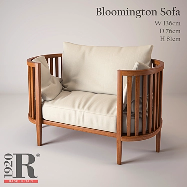 Bloomington Sofa: Italian Craftsmanship, Sustainable Design 3D model image 1 