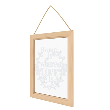 Decorative Frame with Inscription 3D model image 1 