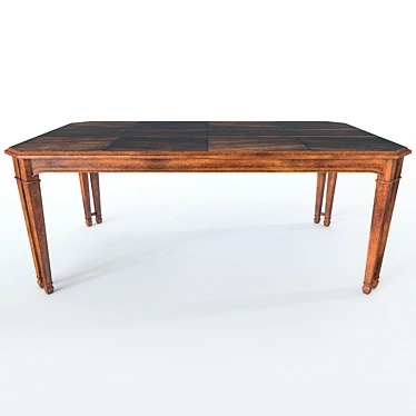 Elegant Palisade Dining Table 3D model image 1 