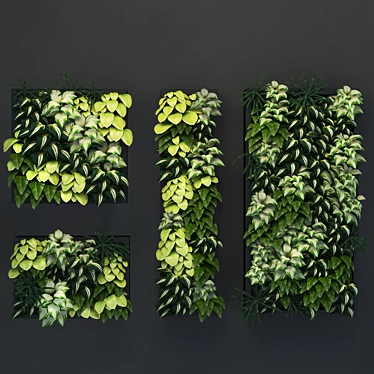 Versatile Vertical Garden Modules 3D model image 1 