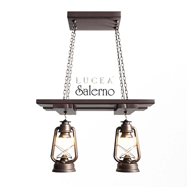 SALERNO 2x Ceiling Lamp 30x60cm 3D model image 1 