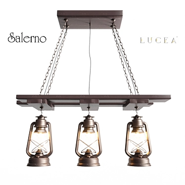 LUCEA Salerno Ceiling Lamp: Elegant Lighting Solution 3D model image 1 