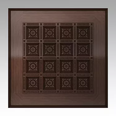 Wooden coffered ceiling 001